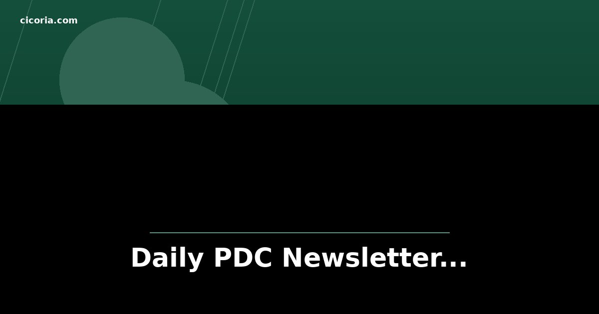 Daily PDC Newsletter...