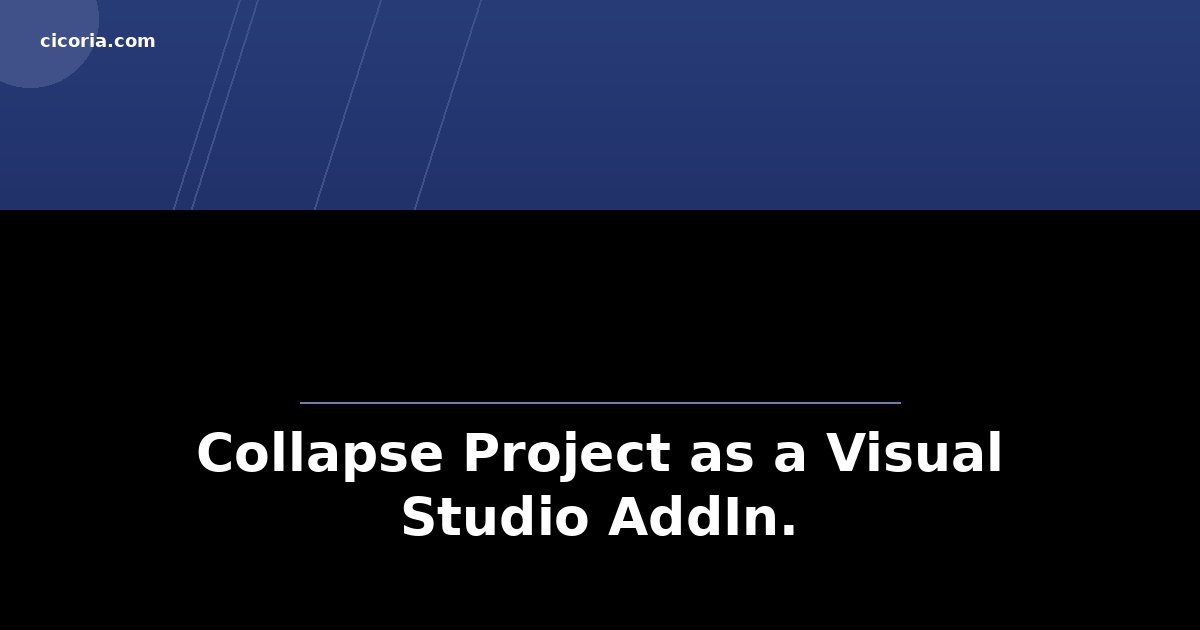 Collapse Project as a Visual Studio AddIn.